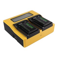 PATONA Dual LCD USB Ładowanie f. Garmin P11P15-04-N02 Montana 600 650 600 Moto 650 t