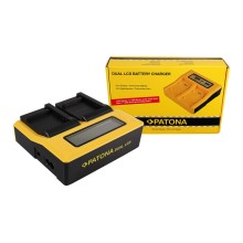 PATONA Dual LCD USB Ładowanie f. Samsung B740E Galaxy NX mini NXF1 S4 Zoom S4 Zoom LTE SMC101