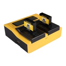 PATONA Dual LCD USB Ładowanie f. GoPro AHDBT-401 Hero4 Black Edition AHDBT-401 Hero5 Black PATONA Dual LCD USB Ładowanie f. GoPro AHDBT-401 Hero4 Black Edition AHDBT-401 Hero5 Black