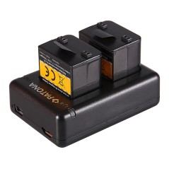 Podwójna szybka ładowarka PATONA f. Garmin VIRB XE, GMCP902624 w tym. Kabel micro-USB