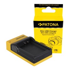 PATONA Slim ładowarka micro-USB f. Canon LP-E10 EOS EOS1100D EOS-1100D Rebel T3 LP-E10 Pocałunek X50