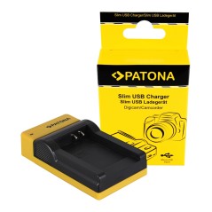 PATONA Slim ładowarka micro-USB f. Nikon EN-EL12, Coolpix AW100, AW1100, S6300, S8000, S9500