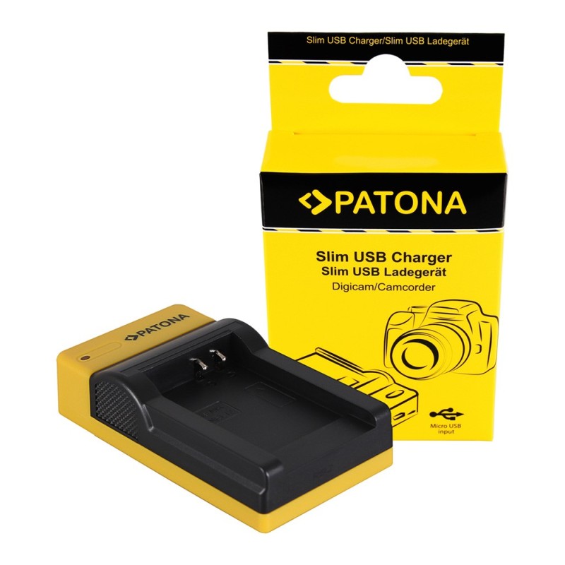 PATONA Slim ładowarka micro-USB f. Nikon EN-EL12, Coolpix AW100, AW1100, S6300, S8000, S9500