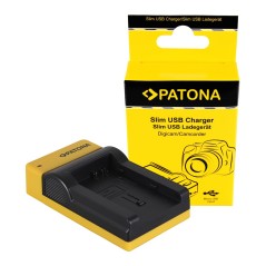 PATONA Slim ładowarka micro-USB f. Canon BP-808 FSxx FS10 FS-10 FS100 FS-100 FS11 FS-11 BP-808 HF