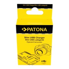 PATONA Slim ładowarka micro-USB f. Canon LP-E8, LPE8, EOS 550D, 600D, 650D, 700D