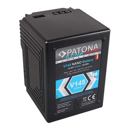 PATONA Platinum NANO Akumulator V145 V-Mount 142Wh Sony DSR 600P 650P 652P HDW 800P PDW 850 BP-150w RED ARRI