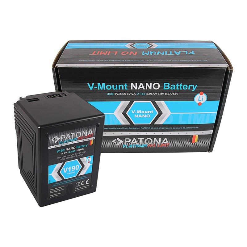 PATONA Platinum NANO Akumulator V190 V-Mount 189Wh PATONA Platinum NANO Akumulator V190 V-Mount 189Wh