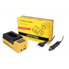 Ładowarka USB PATONA Synchron f. Panasonic DMW-BLJ31 Lumix DC-S1 DC-S1R DC-S1H z wyświetlaczem LCD