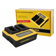 PATONA Podwójna ładowarka USB LCD do Panasonic DMW-BLJ31 Lumix DC-S1 DC-S1R DC-S1H