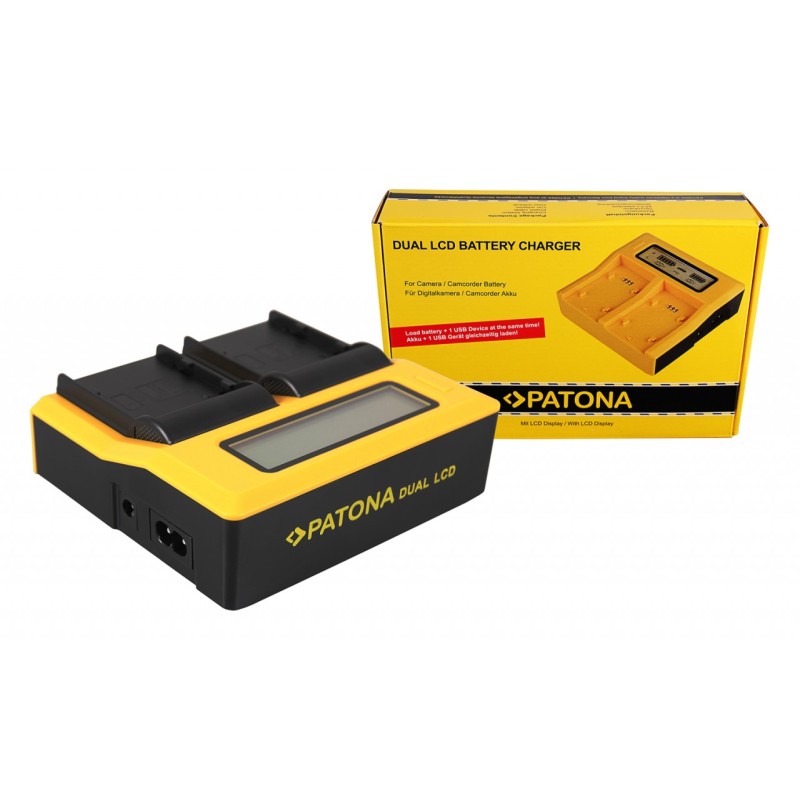 PATONA podwójna ładowarka USB LCD do Canon BP-A30 EOS C200 C200B C200 PL C300 Mark II XF705 CA-CP200L PATONA podwójna ładowarka USB LCD do Canon BP-A30 EOS C200 C200B C200 PL C300 Mark II XF705 CA-CP200L