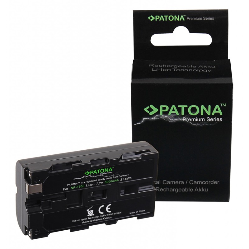 Bateria PATONA Premium do Sony NP-F550 F330 F530 F750 F930 F920 F550