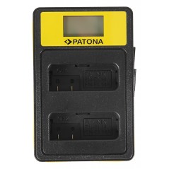 PATONA Smart Dual LCD USB Ładowarka podwójna do Nikon EN-EL14