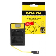 PATONA Smart Dual LCD USB Ładowarka podwójna do Nikon EN-EL15