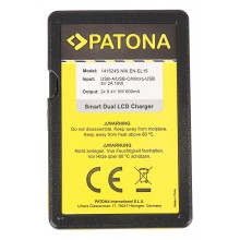 PATONA Smart Dual LCD USB Ładowarka podwójna do Nikon EN-EL15