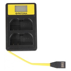 PATONA Smart Dual LCD USB Ładowarka podwójna do Nikon EN-EL15