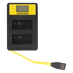 PATONA Smart Dual LCD USB Ładowarka podwójna do Panasonic MW-BLC12PP