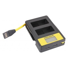 PATONA Smart Dual LCD USB Ładowarka podwójna do Panasonic MW-BLC12PP