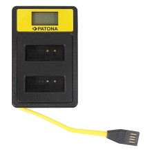 PATONA Smart Dual LCD USB Ładowarka podwójna do Canon LP-E12