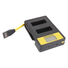 PATONA Smart Dual LCD USB Ładowarka podwójna do Canon LP-E12