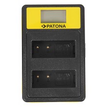 PATONA Smart Dual LCD USB Ładowarka podwójna do Panasonic DMW-BLG10