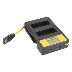 PATONA Smart Dual LCD USB Ładowarka podwójna do Panasonic DMW-BLG10