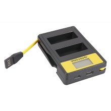 PATONA Smart Dual LCD USB Ładowarka podwójna do Panasonic DMW-BLG10