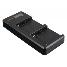 Ładowarka PATONA Dual LCD USB do Sony NP-F / NP-FM / NP-QM / FM500H – F550 / F750 / F970 / FM50 / FM500H