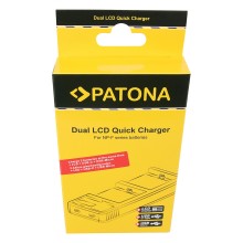 Ładowarka PATONA Dual LCD USB do Sony NP-F / NP-FM / NP-QM / FM500H – F550 / F750 / F970 / FM50 / FM500H