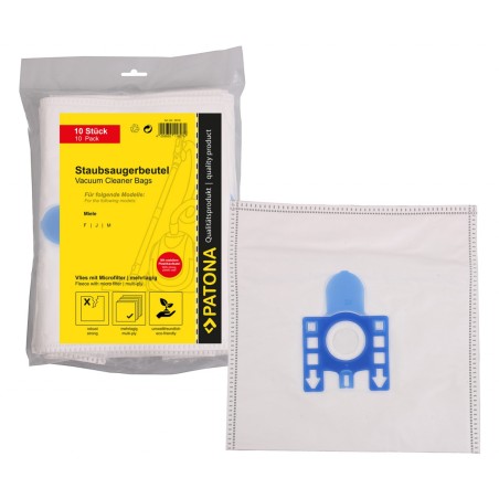 PATONA – Zestaw 10 worków do odkurzacza z mikrofiltrem do modeli Miele F / J / M