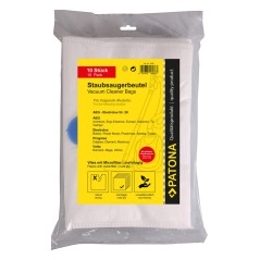 Worek do odkurzacza PATONA 10 z wielowarstwowym polarem w komplecie. Mikrofiltr f. AEG gr. 28