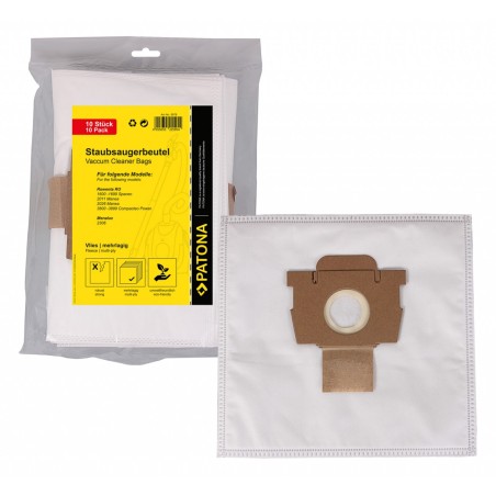 Worek do odkurzacza PATONA 10 z włókniny wielowarstwowej f. Rowenta RO 1600 2011 2026 3800 3899 Menalux 2306