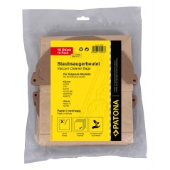 PATONA 10 papierowy worek do odkurzacza wielowarstwowy f. Kärcher 2111 A2004 A2120 ME 4000 Plus 4000TE Hoover Aqua 15 S4125