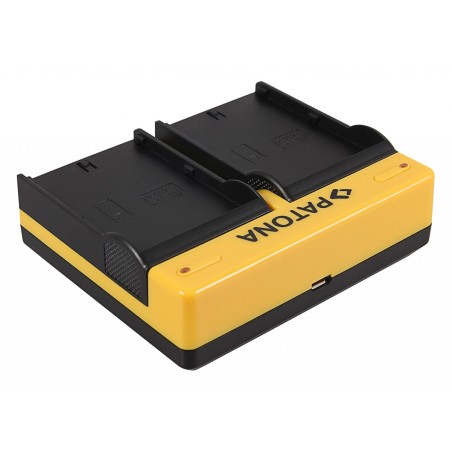 PATONA Podwójna ładowarka f. JVC SSL-75 SSL-JVC50 SSL-JVC75 HM600 HM650