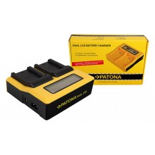 PATONA Podwójna ładowarka USB LCD do Fuji NP-W235 Fujifilm X-T4 XT4 PATONA Podwójna ładowarka USB LCD do Fuji NP-W235 Fujifilm X-T4 XT4