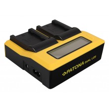 PATONA Podwójna ładowarka USB LCD do Fuji NP-W235 Fujifilm X-T4 XT4 PATONA Podwójna ładowarka USB LCD do Fuji NP-W235 Fujifilm X-T4 XT4