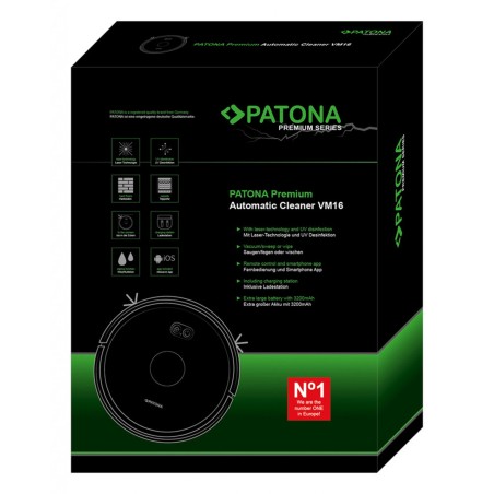 PATONA Automatyczny Robot Sprzątający VM16 z funkcją mopowania i dezynfekcją UV