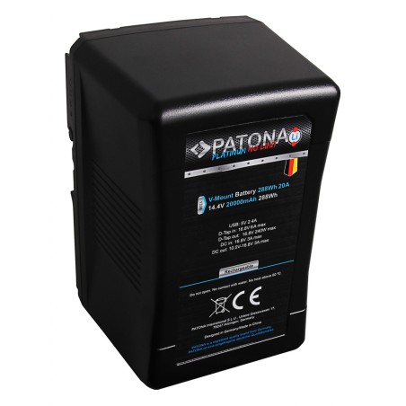 PATONA Platinum Battery V-Mount 20A 288Wh z ogniwami Tesli f. Sony BP-290W DSR 250P 600P 650P 652P