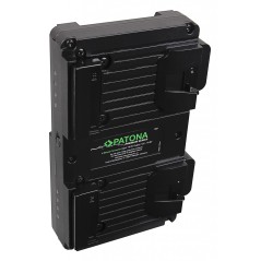 Adapter PATONA Premium typu Hot Swap V-Mount do 2 akumulatorów PATONA NANO z mocowaniem V. funkcja ładowania D-Tap