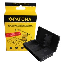 PATONA Podwójna ładowarka Powerbank do Cnon LP-E6