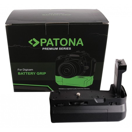 Uchwyt PATONA Premium do aparatu Canon EOS RP EOS R8 na 2 akumulatory LP-E17 w komplecie. pilot