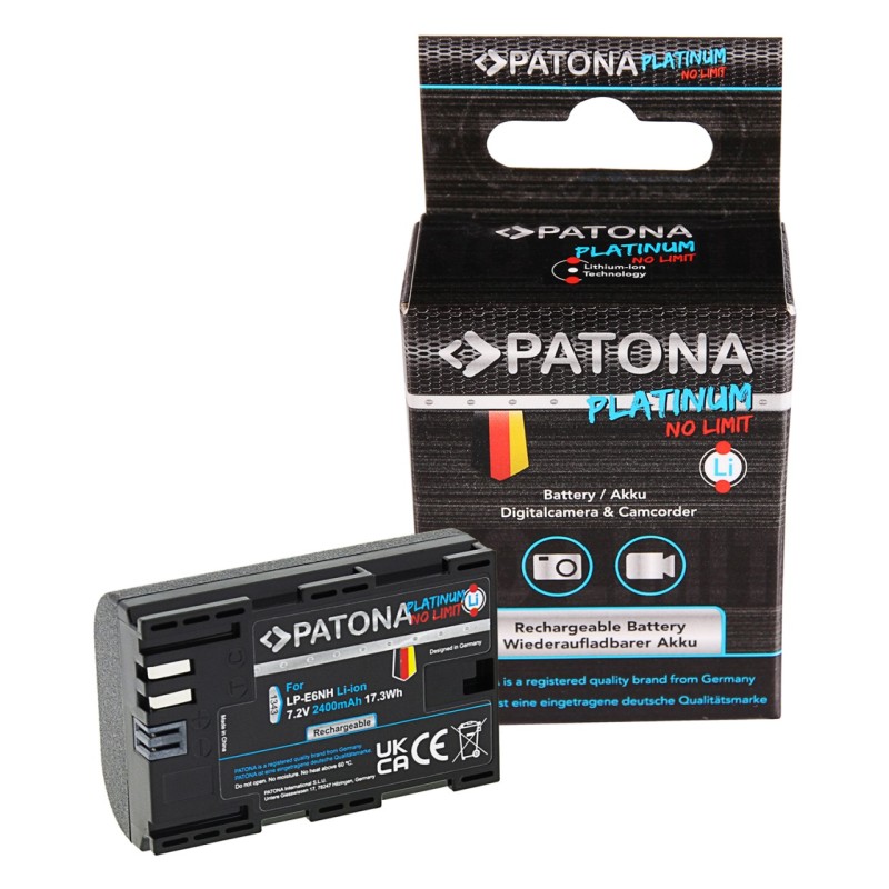 PATONA Platinum Bateria Canon LP-E6NH do Canona EOS R5 EOS R6 R6II R7