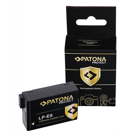 PATONA PROTECT Bateria f. Canon EOS 550D 600D 650D 700D LPE8 LP-E8 LP-E8+