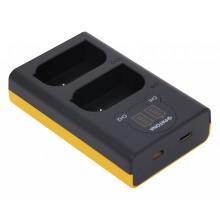 PATONA ładowarka z podwójnym wyświetlaczem LCD f. Panasonic DMW-BLK22 DC-S5 G9 GH5 GH5S
