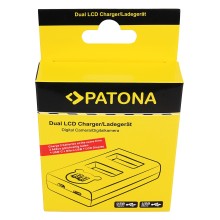 PATONA ładowarka z podwójnym wyświetlaczem LCD f. Panasonic DMW-BLK22 DC-S5 G9 GH5 GH5S