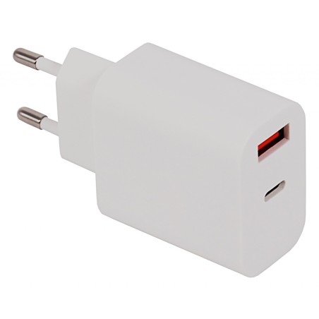 PATONA Premium Ładowarka PD18W 5V/3,0A 9V/2,0A 12V/1,5AA 1xUSB-C 1xUSB-A PD3.0 QC3.0 biała