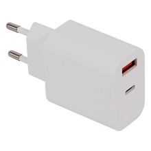 PATONA Premium Ładowarka PD18W 5V/3,0A 9V/2,0A 12V/1,5AA 1xUSB-C 1xUSB-A PD3.0 QC3.0 biała