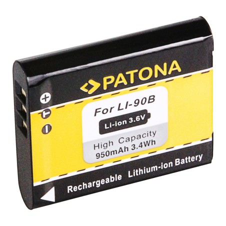 PATONA Bateria Olympus Li-90B Li 90B Li90b do Olympus Tough TG1 TG-1 TG6 TG-6