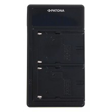 Ładowarka USB PATONA z podwójną diodą LED f. Sony NP-FM50 NP-F550 NP-F750 NP-F970 Ładowarka USB PATONA z podwójną diodą LED f. Sony NP-FM50 NP-F550 NP-F750 NP-F970