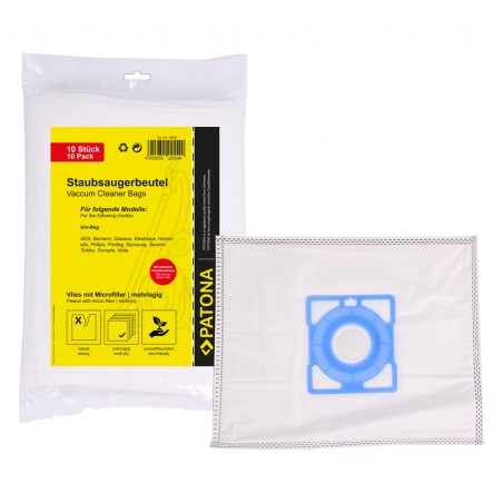 Worek do odkurzacza PATONA 10 z wielowarstwowym polarem w komplecie. Mikrofiltr f. TORBA AEG S-BAG GR.205