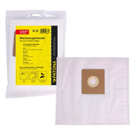 Worek do odkurzacza PATONA 10 z wielowarstwowym polarem w komplecie. Mikrofiltr wirowy Y293 f. Bomann Dirt Devil Hoover Nilfisk 